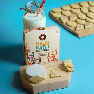 Kashio's Kaju Katli Almond Cookie Wafer Creamy Crispy Fusion Healthy Wafer for Kids Fudges, Bites