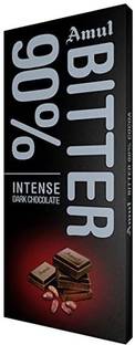 Amul Bitter_90%_Chocolate_125Gm_Pack of 3 Bars