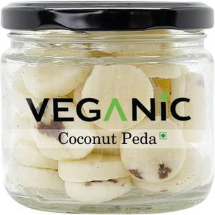 Veganic Special Coconut Peda | Kesari Badam Goli | Nariyal Peda | Coconut Milky Candy Caramels