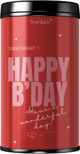 TinyGlads Birthday Gift Chocolate | Truffles Jar with Birthday Wishes | Ready to Gift Truffles