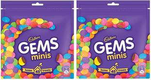 Cadbury Gems Chocolate Home Treats Pack, Bars