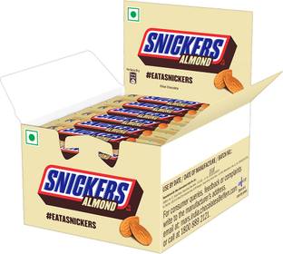 SNICKERS Almond Filled Chocolate Bar | Loaded with Crunchy Almonds & Caramel Bars