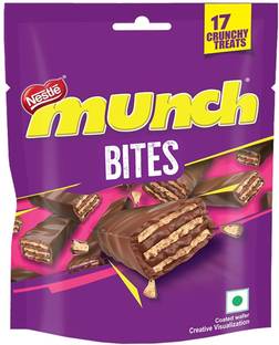 NESTLE Munch Chocolate Coated Crunchy Wafer Share BAG Bars