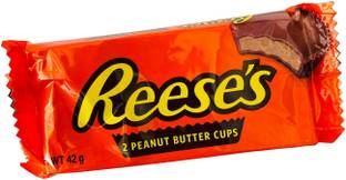 HERSHEY'S Reese's 2 Peanut Butter cups Milk Chocolate Imported 42g Bars