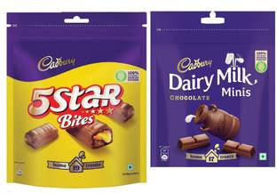 Cadbury 5 Star Chocolate & Milk minis Chocolate Bars