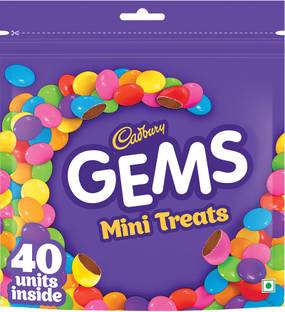 Cadbury Gems Mini Treats Chocolate Pack Crackles