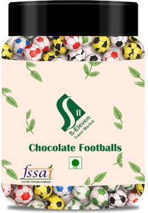 S Eleven Super Market Foil-Wrapped Chocolate Footballs Ideal for Party,Celebrations,Birthdays Bars