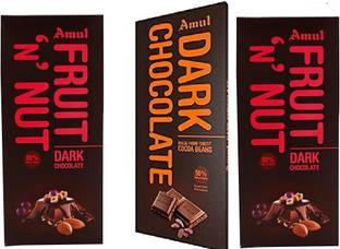 Amul Fruit N Nut Dark Chocolate Bar & Dark Chocolate Bars