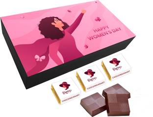 CHOCOINDIANART Lovely Happy Women's Day 6pcs Delicious Chocolate Gift Truffles
