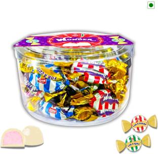 HUGS Wonder Milk Strawberry Truffle - Tasty Strawberry Cream Inside White Chocolate Truffles