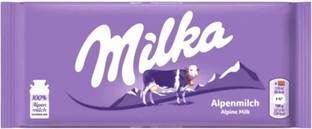 milka Alpine Milk Chocolate, Imported from Switzerland Bars