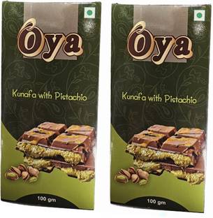 Oya Dubai Pistachio Kunafa Bar 100gm - Pack of 2 Bars