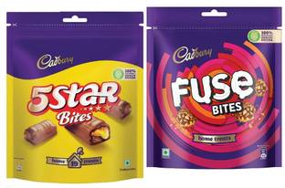 Cadbury 5 Star Chocolate & Fuse Peanut Bars