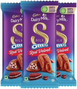 Cadbury Milk Silk Oreo Red Velvet Bars