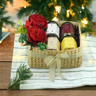 la chocoallure Floraqueen Basket Chocolate Gift Hampers Fudges