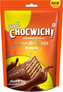 LuvIt Chocwich Home Delights Wafer Chocolates | Crunchy & Delicious | Homepack | Bars