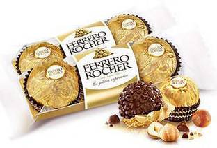 FERRERO ROCHER Ferns 'N' Petals Premium Milk Chocolate 6 Pieces (IMPORTED) Truffles