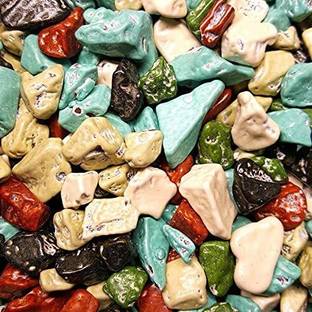 Veganic Stone Chocolate Candy | Rock Shape Milk Choco Pebbles | Colorful Rock Candies Crackles
