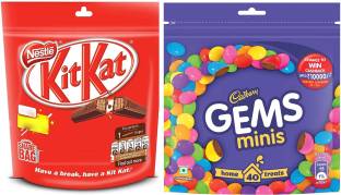 NESTLE Kitkat Chocolate & gems Chocolate Bars