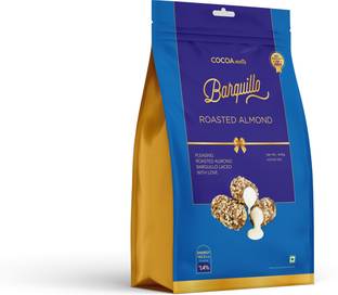 BARQUILLO Roasted Almond Premium Chocolates filled with Vanilla Flavoured Cream Truffle Bites