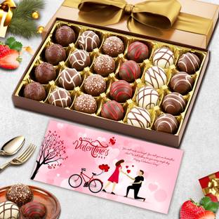 WINNI CELEBRATE RELATIONS Truffle 24 Pcs Valentine chocolate Gift hamper For Girls Truffles