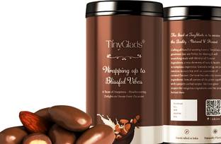 TinyGlads Milk Chocolate Coated Almonds Jar Bites