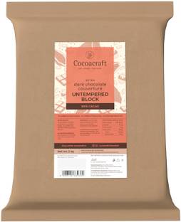 Cocoacraft 85% Cocoa Bitter Dark Chocolate Couverture Block Bars