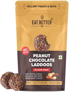 EAT BETTER CO Better Laddoos - Peanut & Chocolate -Sugar Free, 100% Natural, Healthy Dessert Bites