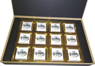 CHOCOINDIANART Very Nice Happy Birthday-12pcs Delicious Chocolate Gift Box 38 || Truffles