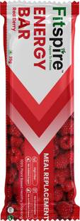 Fitspire Fit Energy Bar 35g with Redberry flavour, 100% Vegan, Made Natural Ingredients Bars