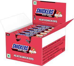 SNICKERS Berry Whip Peanuts, Nougat & Caramel Chocolate Bars