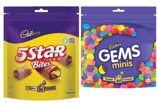 Cadbury 5 Star Chocolate & Gems Chocolate Bars
