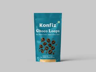 KONFIZ Choco Loops | Baked Ring-Shaped Chocolate Snacks | Classic Choco Bites