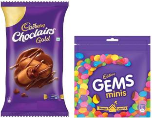 Cadbury CHOCLAIRS GOLD TOFFEE USED AS GIFT & BIRTHDAY CELEBRATION & CAD GEMS TREAT Bars