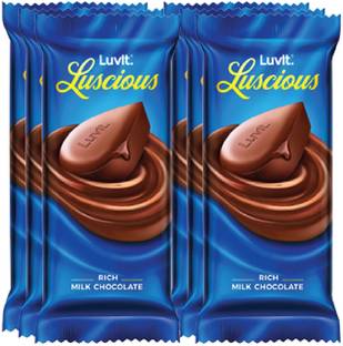 LuvIt Luscious Milk Delectable Chocolate Multipack | 100% Delicious | Bars