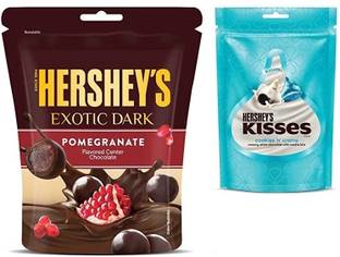 HERSHEY'S exotic dark pomegranate & kisses C&C Chocolate Bars
