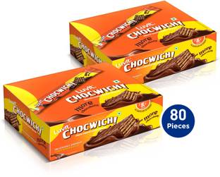 LuvIt Chocwich Brown Crispy Wafer Chocolates | Crunchy & Delicious | Bars