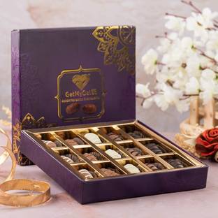 Getmydates Chocolate Dates with Nuts - Premium Arabian Gift Box for any Occasion Bars