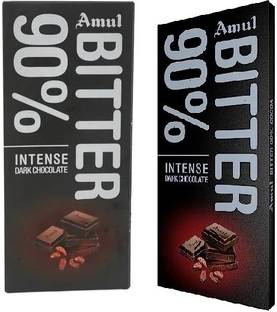 Amul Bitter 90% DARK Chocolate Bars