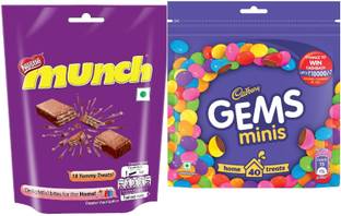 NESTLE Munch Chocolat & Gems Chocolate Bars