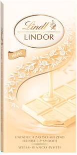 LINDT Lindor White Chocolate Bar | Irresistibly Smooth Filling Bars