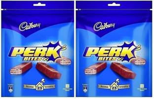 Cadbury PERK BITES 144G. GM pack of 2 Bars