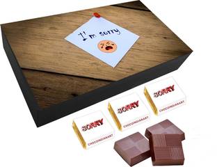 CHOCOINDIANART Super Sorry 6pcs Delicious Chocolate Gift Bars