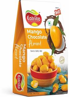 Eatriite Almond Mango Chocolate (Mango-chocolate coated whole badam) Bites