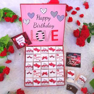Expelite Happy birthday love Chocolate box - 25 pc Birthday gift For gf/bf Bars