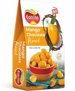 Eatriite Almond Mango Chocolate (Mango-chocolate coated whole badam) Bites