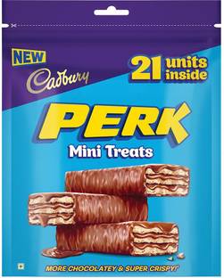 Cadbury Perk Chocolate coated wafer MORE CRISPY & CHOCOLATEY Bars