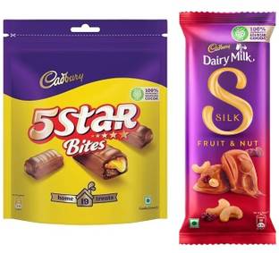 Cadbury 5 Star Chocolate & Silk Fruit and Nut Bars