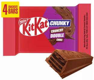 NESTLE Kitkat Chunky Crunchy Double Chocolate-Luxury in Every Piece (IMPORTED FROM UK) Bars