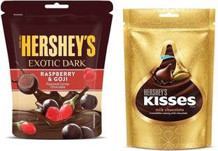 HERSHEY'S Exotic Dark Raspberry & Goji Chocolate & Milk Chocolate Bars